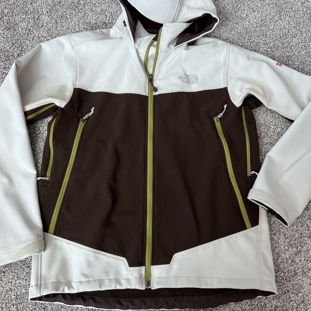 The North Face Two-Tone Jacket with Green Accents